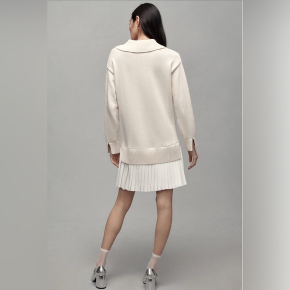 NWT English Factory Twofer Sweater Dress, sz L - Picture 2 of 3